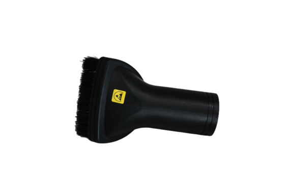 D-shaped nozzle with a soft brush