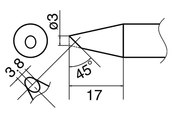 Soldering tip T33-3BC