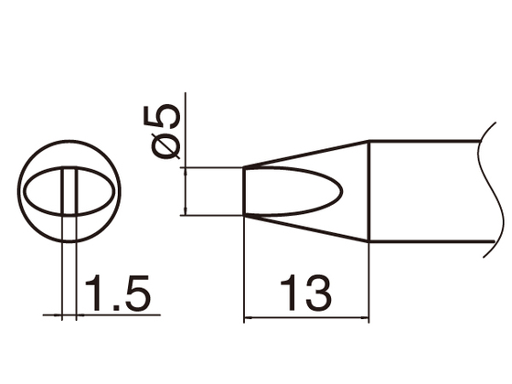 Soldering tip T33-5D