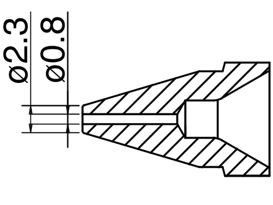 Nozzle N61-07, 0,8mm for FR-410/301