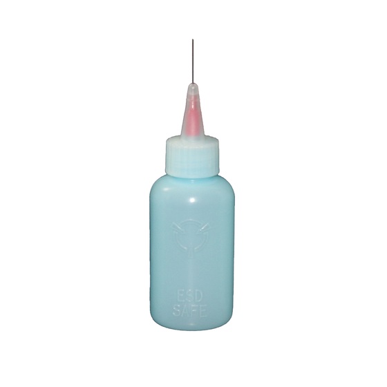 ESD flux bottle with small needle