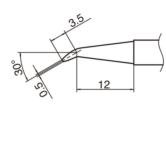 Soldering tip T15-0,8JD