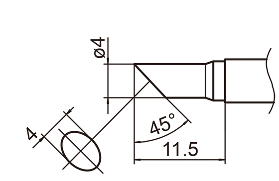 Soldering tip T-15-4C