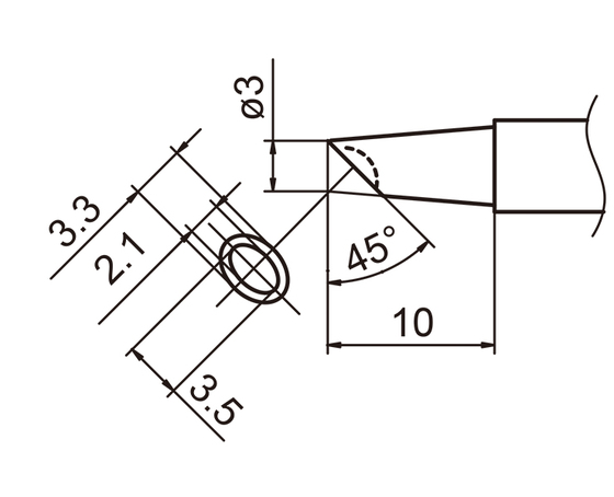 Soldering tip T15-BCM3
