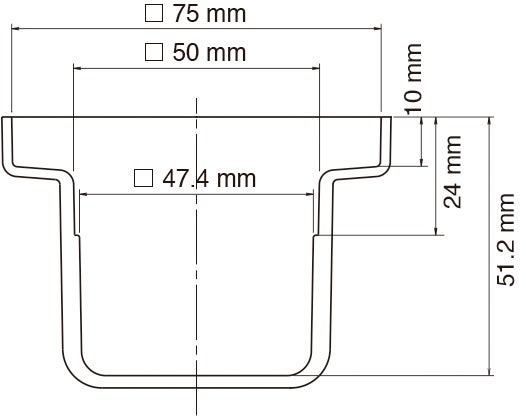 Solder pot A1540 
75x75mm