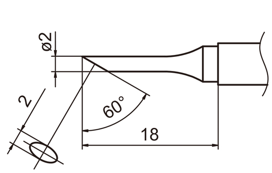 Soldering tip T15-CF2