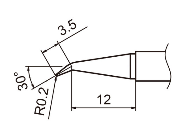 Soldering tip T15-0,2J