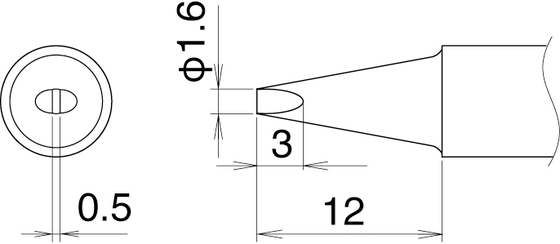 Soldering tip T22-D16