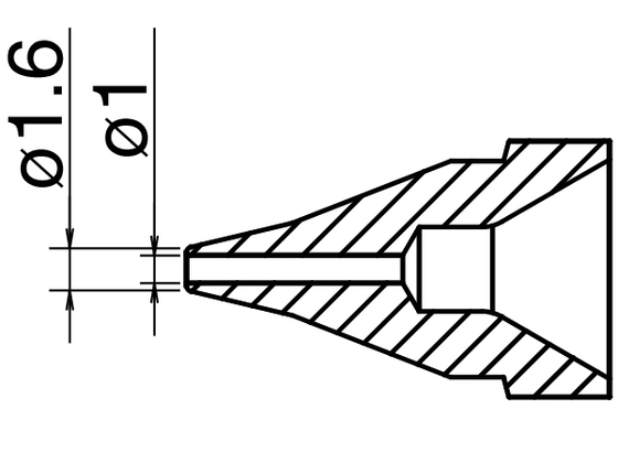 Nozzle N61-03, 1,0mm for FR-410/301