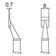 Soldering tip tweezer T16-1005, pair