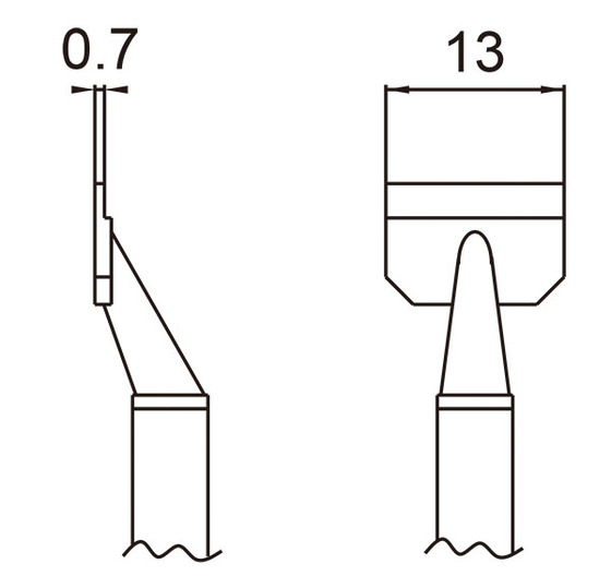 Soldering tip tweezer T16-1008, pair