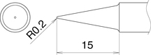 Soldering tip T22-BL