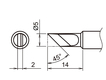 Soldering tip T18-K