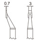 Soldering tip tweezer T16-1013, pair