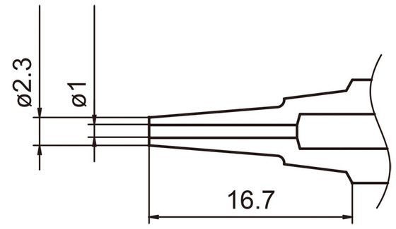 Nozzle N3-L10 1,0mm