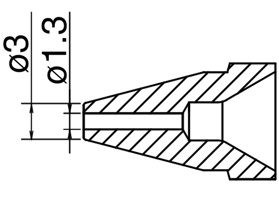 Nozzle N61-09, 1.3mm  for FR-410/301