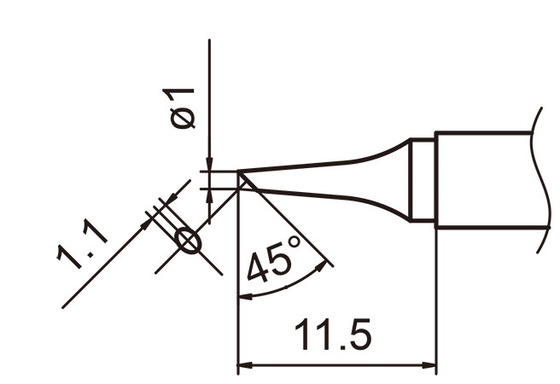 Soldering tip T15-1BC
