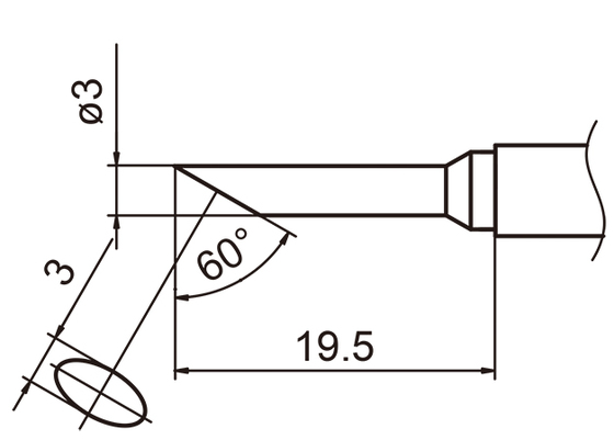 Soldering tip T15-CF3