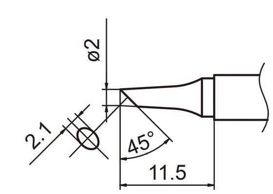 Soldering tip T15-2BC