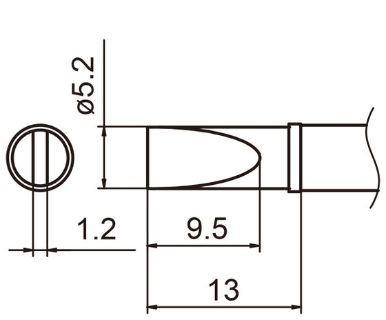 Soldering tip T15-DL5,2