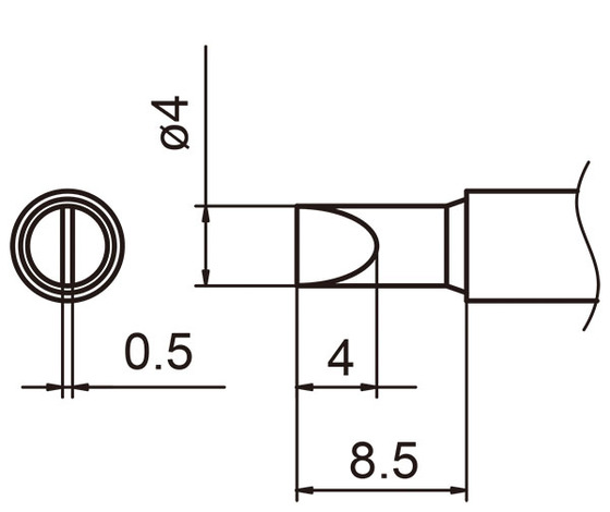 Soldering tip T15-4D