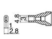 Nozzle N61-15, 
3x1mm for FR-410/301