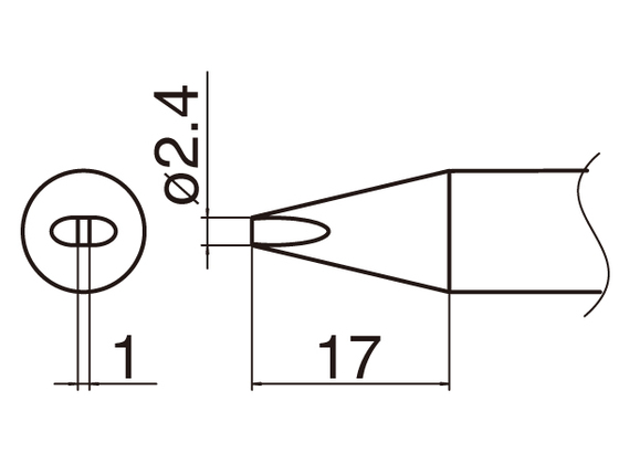 Soldering tip T33-2.4D