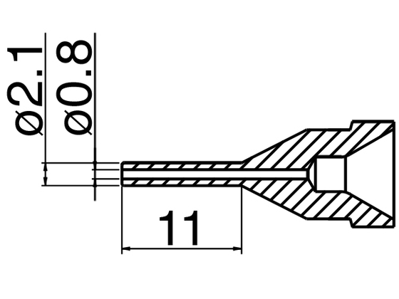 Nozzle N61-11, 0,8mm for FR-410/301