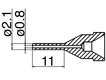 Nozzle N61-11, 0,8mm for FR-410/301