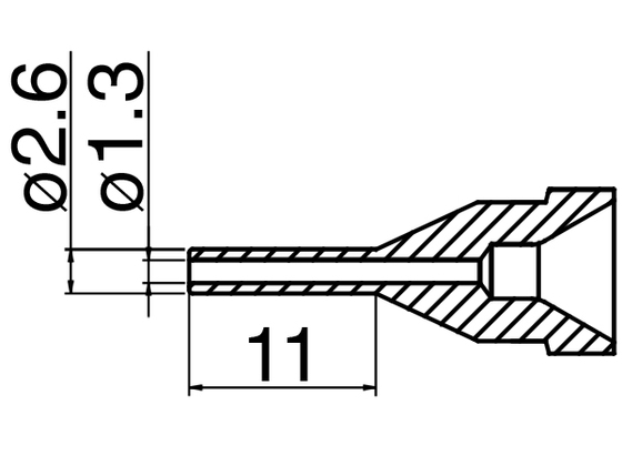 Nozzle N61-13, 1,3mm for FR-410/301