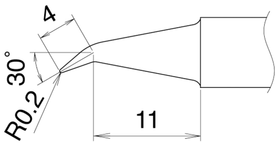 Soldering tip T22-J02