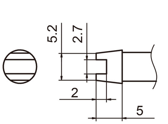 Soldering tip T15-2,7R