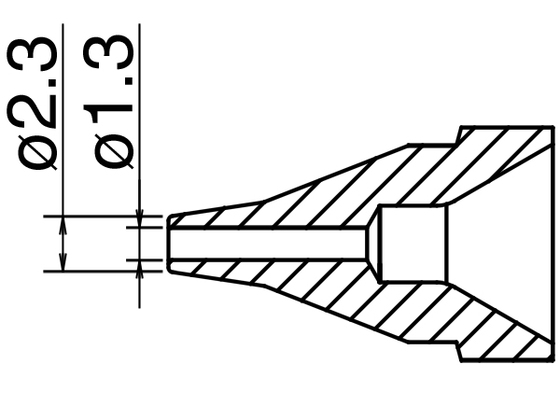 Nozzle N61-06, 1,3mm for FR-410/301