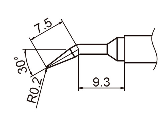 Soldering tip T15-0,2JL
