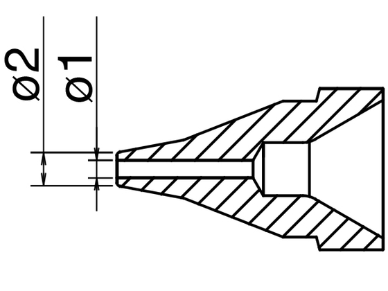 Nozzle N61-05, 1,0mm for FR-410/301