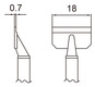 Soldering tip tweezer T16-1012, pair