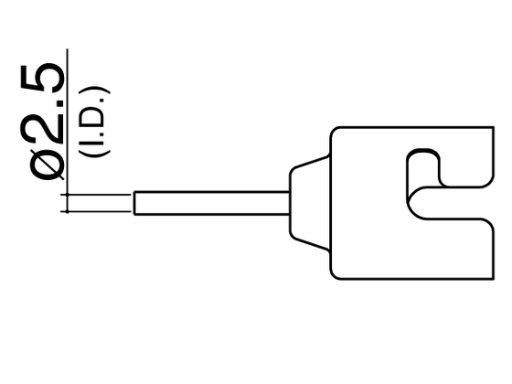 Nozzle N51-01 2,5 mm