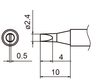Soldering tip T15-2,4D