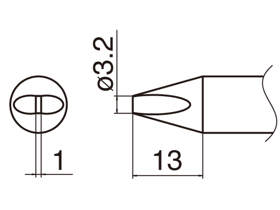 Soldering tip T33-3.2D