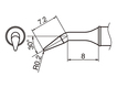 Soldering tip T31-0.2RLB, 450°