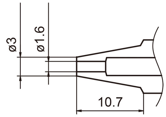 Nozzle N3-16 / 1,6 mm