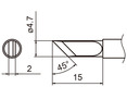Soldering tip T15-K, knife