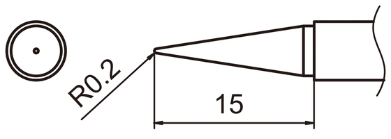 Soldering tip T15-BL Lång