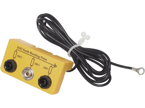 Earth connecting box, 
1x10mm snap + 2x banana plug