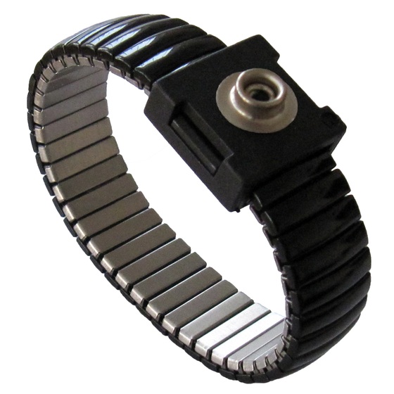 Metal wrist band 6 mm Large