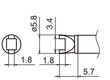 Soldering tip T15-3,4R