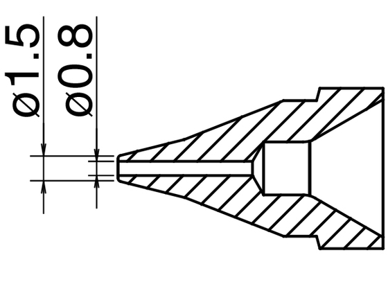Nozzle N61-02, 0,8mm for FR-410/301