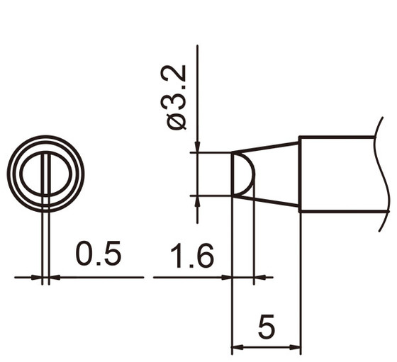 Soldering tip T15-3,2D