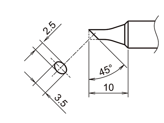 Soldering tip T18-CSF25