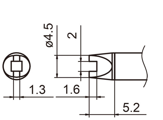 Soldering tip T15-2,0R